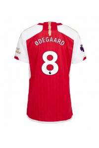 Fotbalové Dres Arsenal Martin Odegaard #8 Dámské Domácí Oblečení 2023-24 Krátký Rukáv